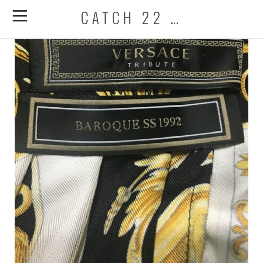 Versace Tribute Baroque Pleated Skirt Sz 40(US 4) - Picture 4 of 6